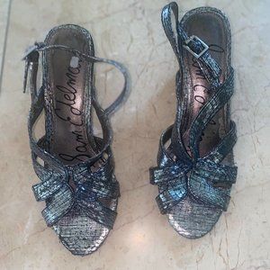 Sam Edelman Luna Sandal in Silver and Black